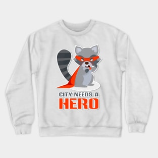 Super Raccoon Crewneck Sweatshirt